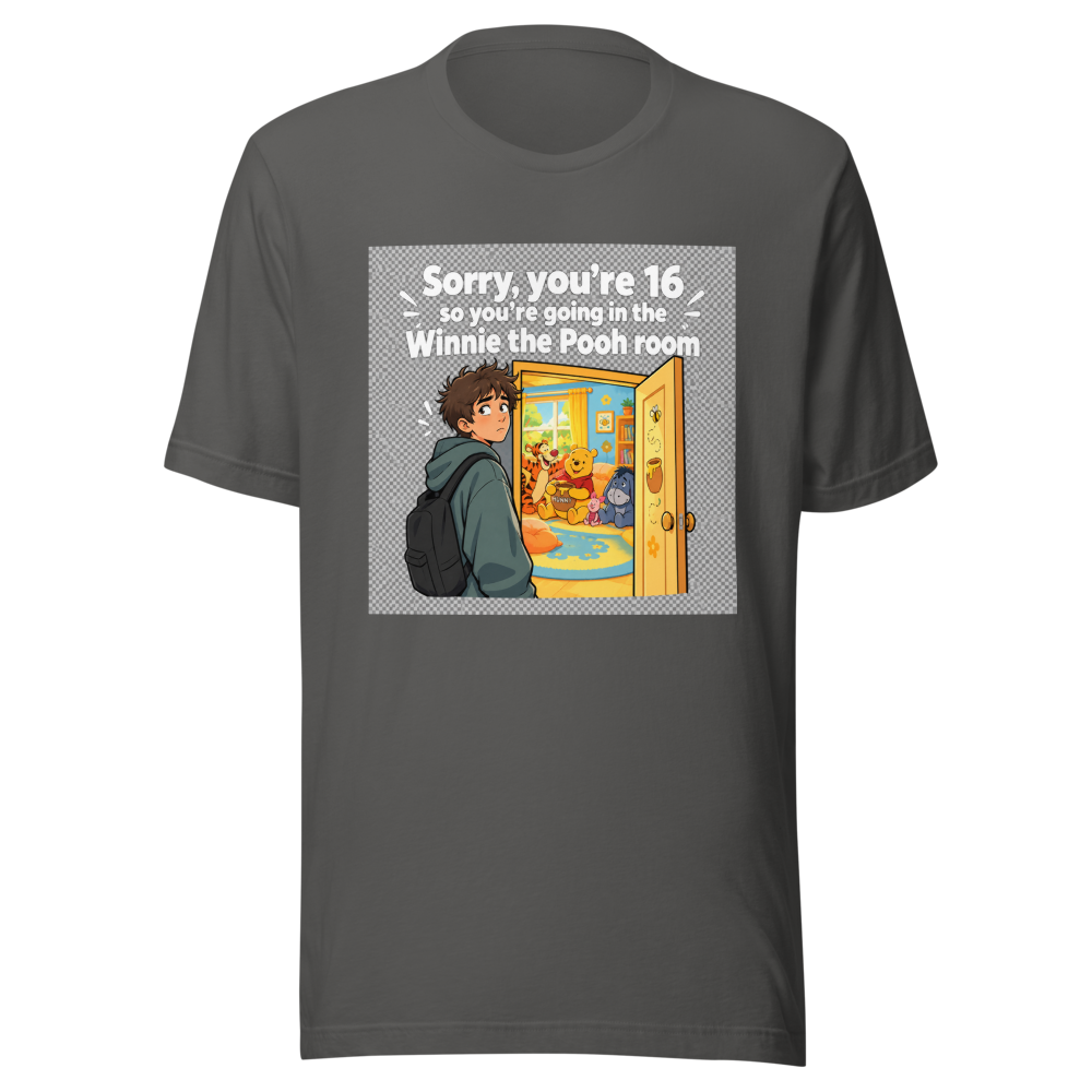Winnie the Pooh Room Viral Tweet T-Shirt - Image 11