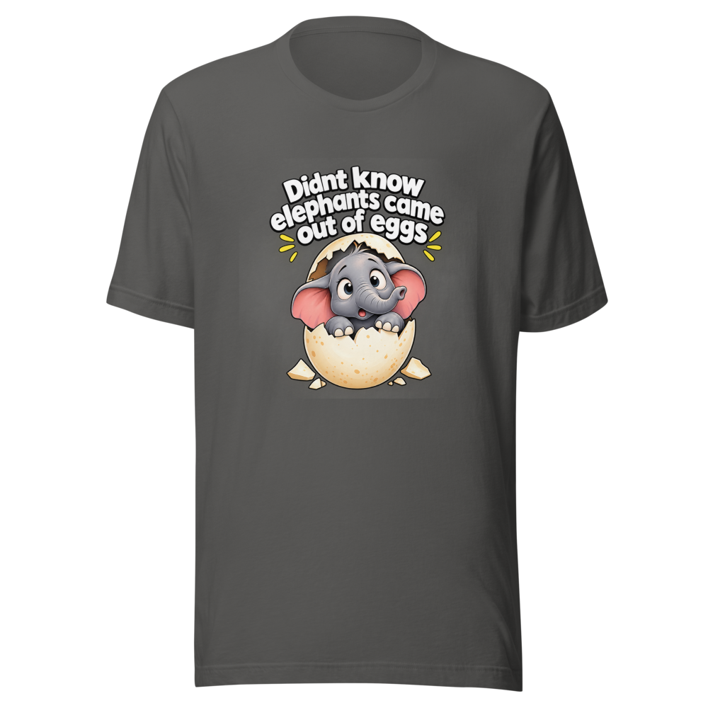 Funny Elephant Egg Meme T-Shirt - Image 11