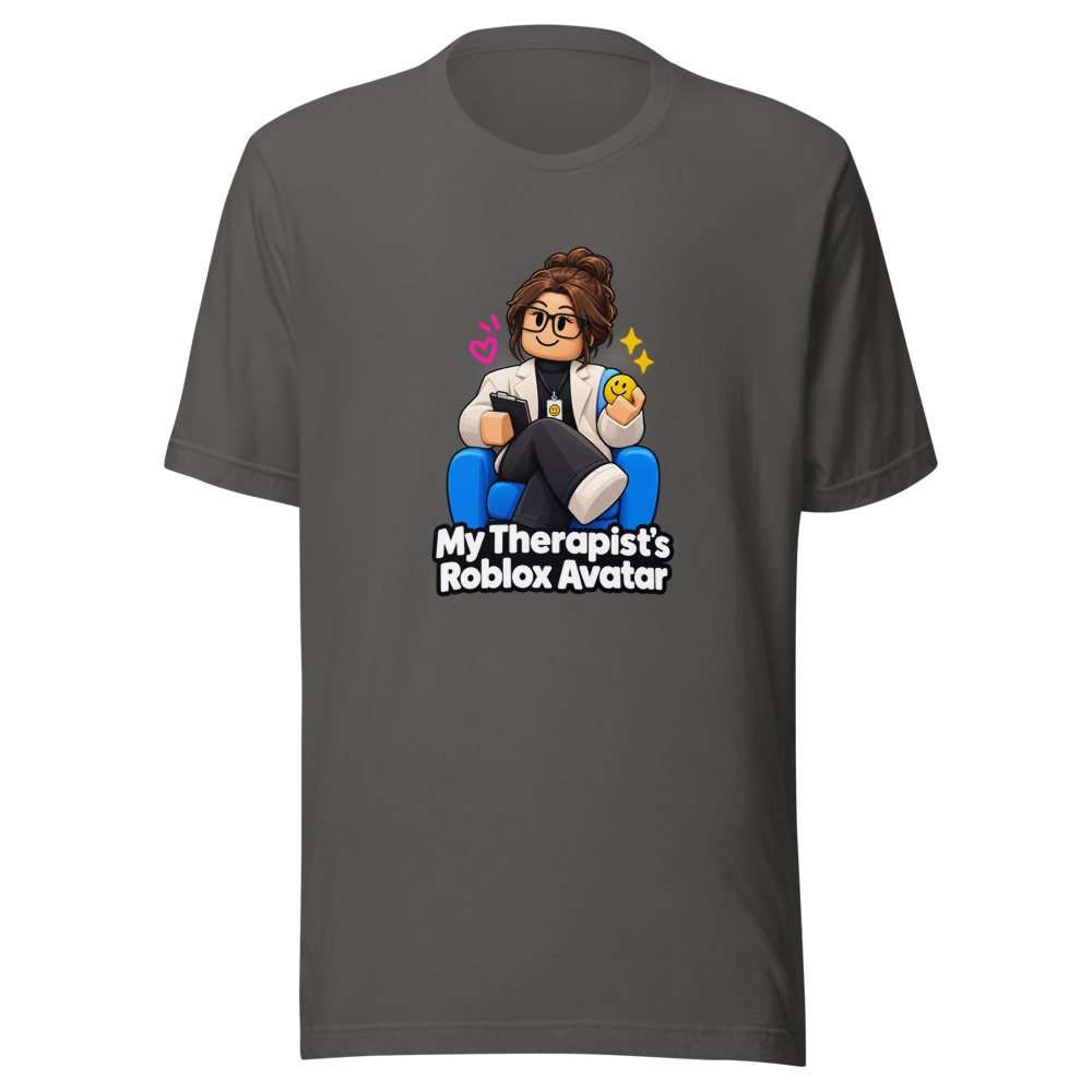 Roblox Therapist Avatar T-Shirt - Viral Meme - Image 11