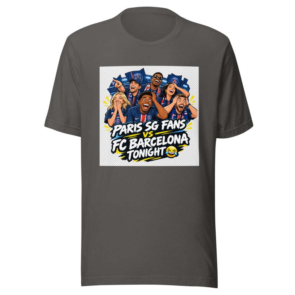 Paris SG Fans FC Barcelona LOL T-Shirt - Image 11