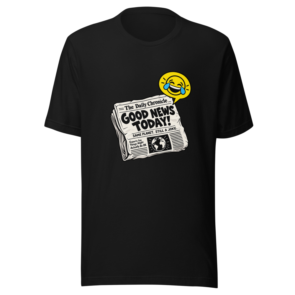 Hilarious Uni Satire Newspaper Tee - Image 2
