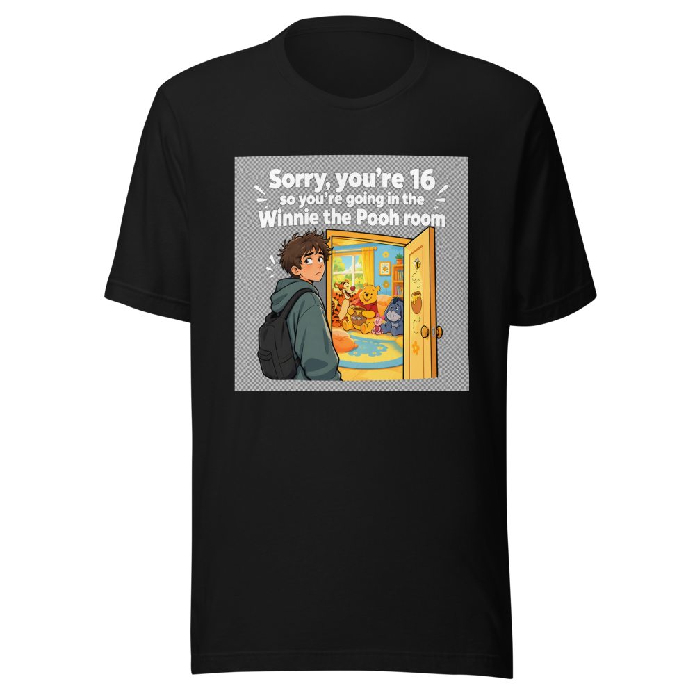 Winnie the Pooh Room Viral Tweet T-Shirt - Image 2