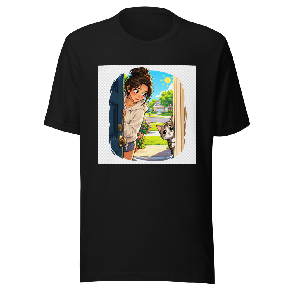Neighbor Cat Rescue Mission Cool T-Shirt - Image 2