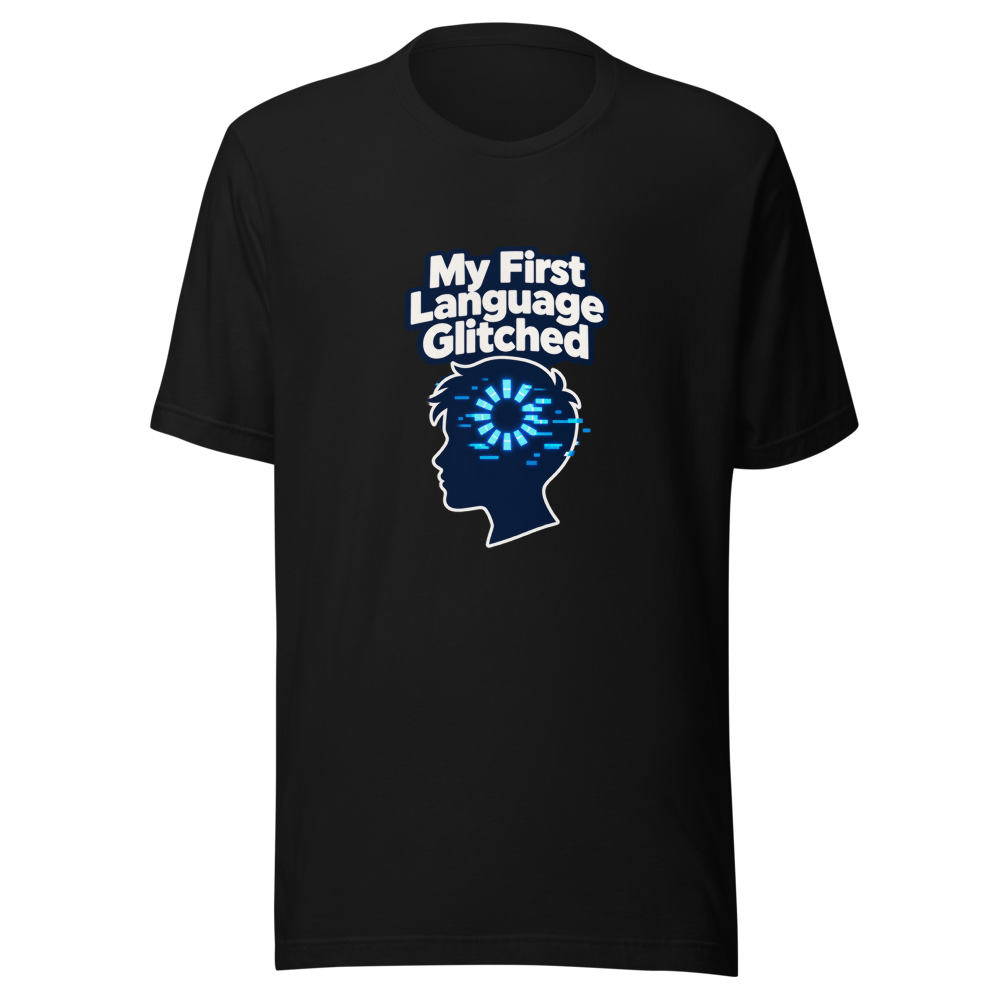 First Language Freeze T-Shirt: Brain Glitch Tee - Image 2