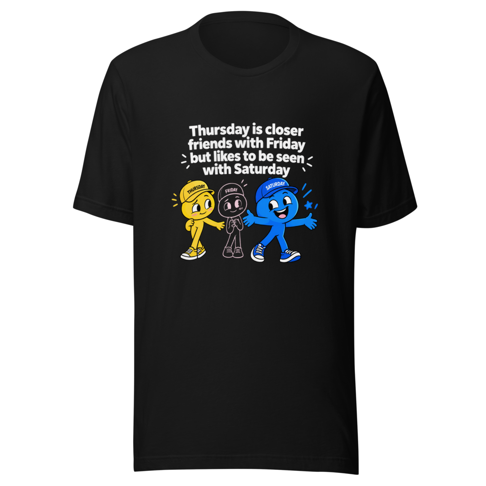 Thursday & Saturday BFF Vibes Tee - Image 2