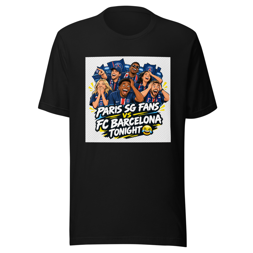 Paris SG Fans FC Barcelona LOL T-Shirt - Image 2