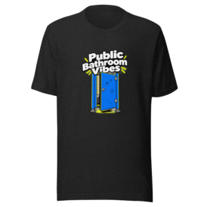 Funny Bathroom Vibes Meme T-Shirt