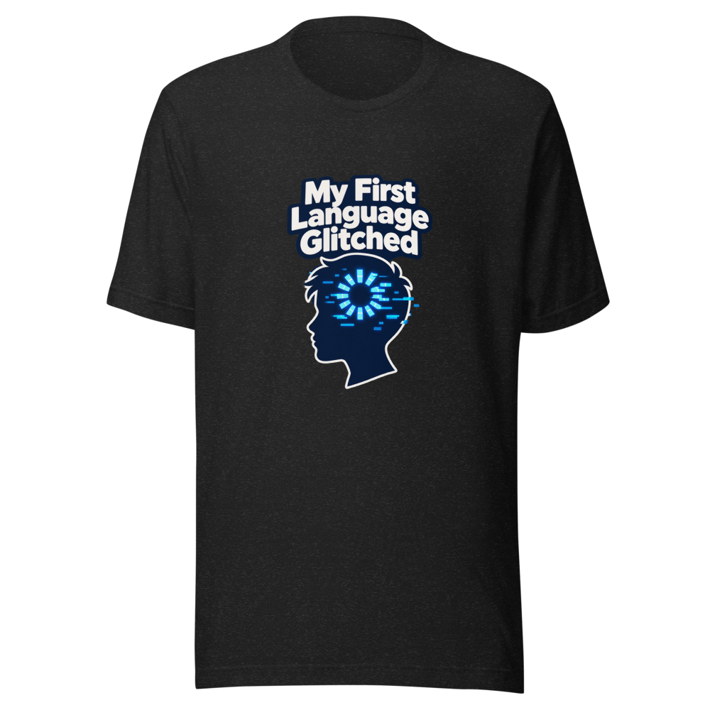 First Language Freeze T-Shirt: Brain Glitch Tee