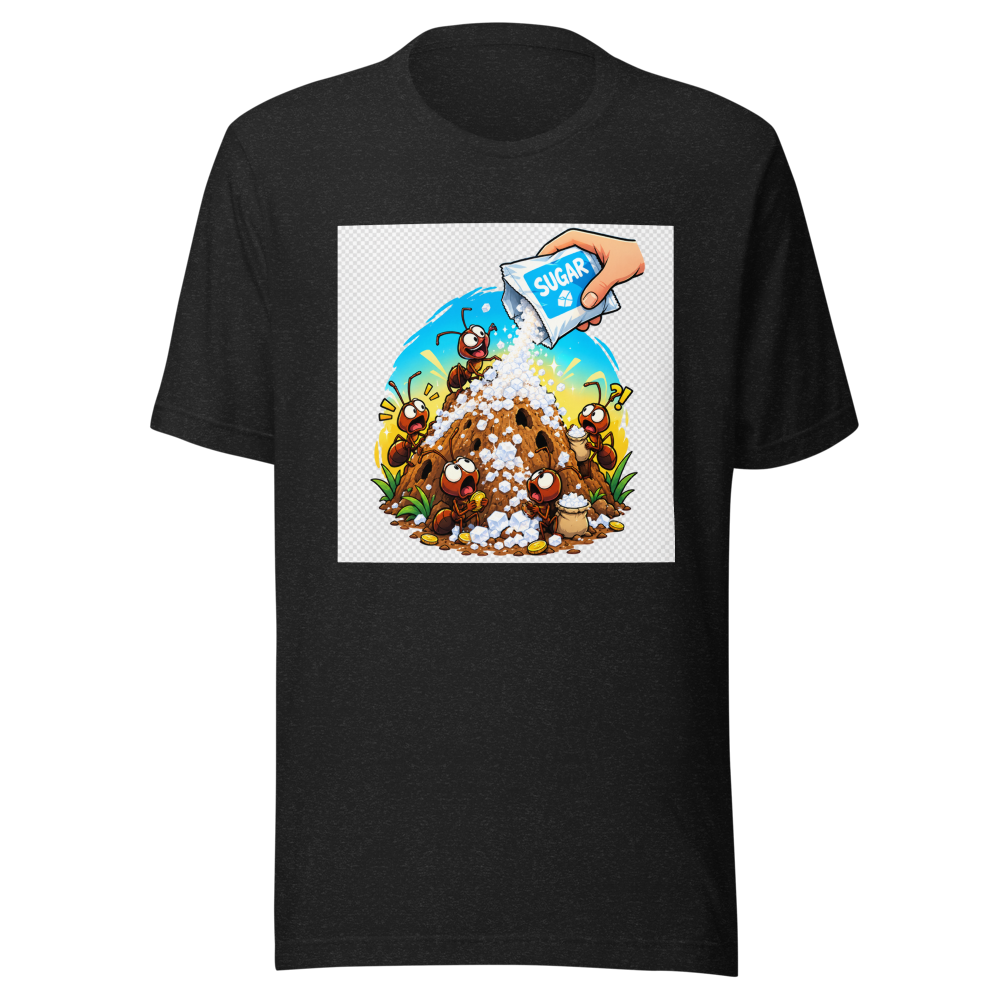 Ant Hill Economy Crash Funny Meme T-Shirt