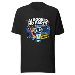 AI Booked No Party Tee