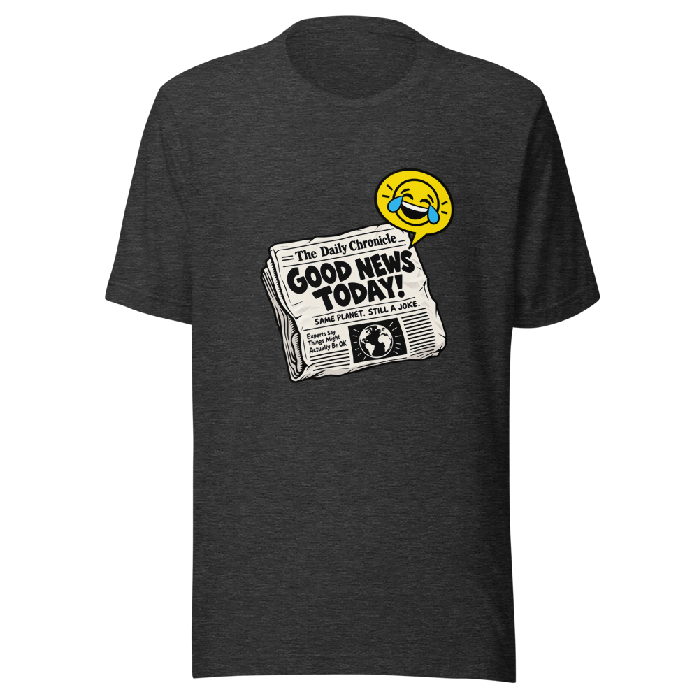 Hilarious Uni Satire Newspaper Tee - Image 9