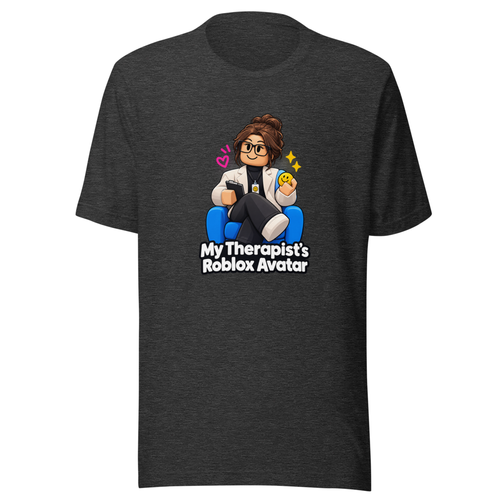Roblox Therapist Avatar T-Shirt - Viral Meme - Image 9