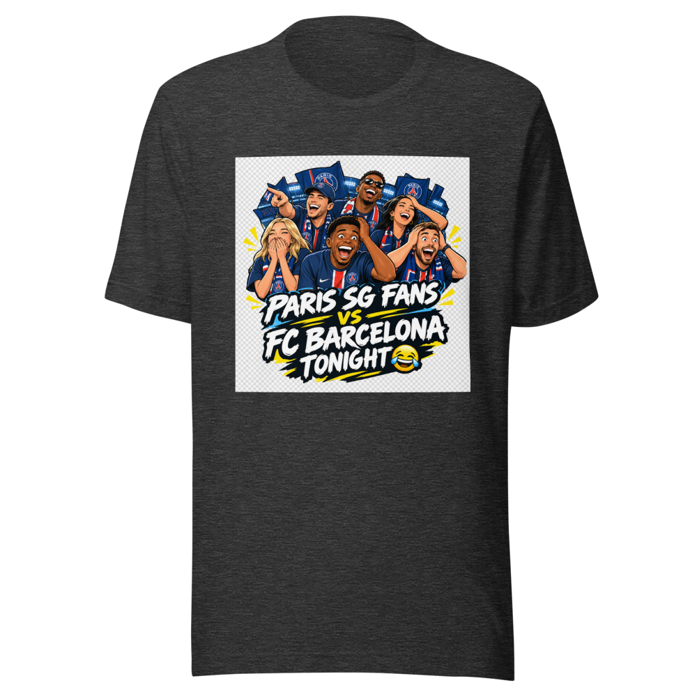 Paris SG Fans FC Barcelona LOL T-Shirt - Image 9