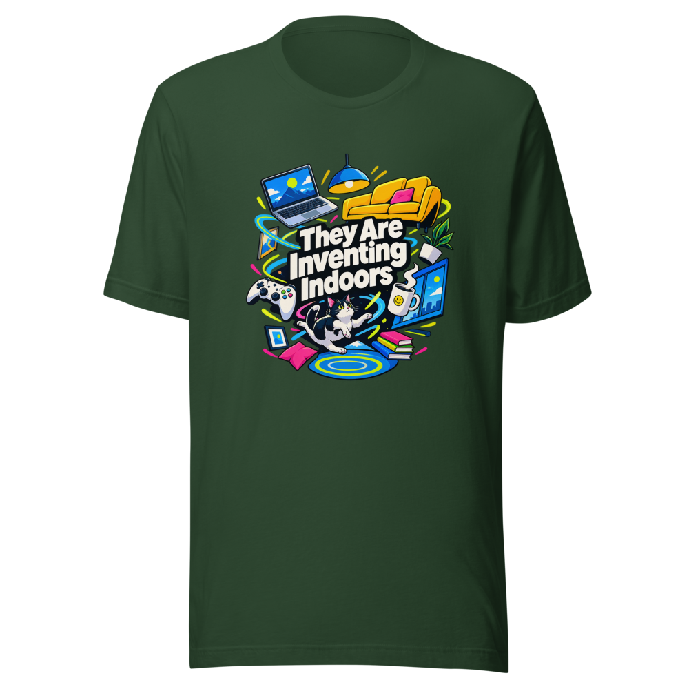 They Are Inventing Indoors T-Shirt - Image 7