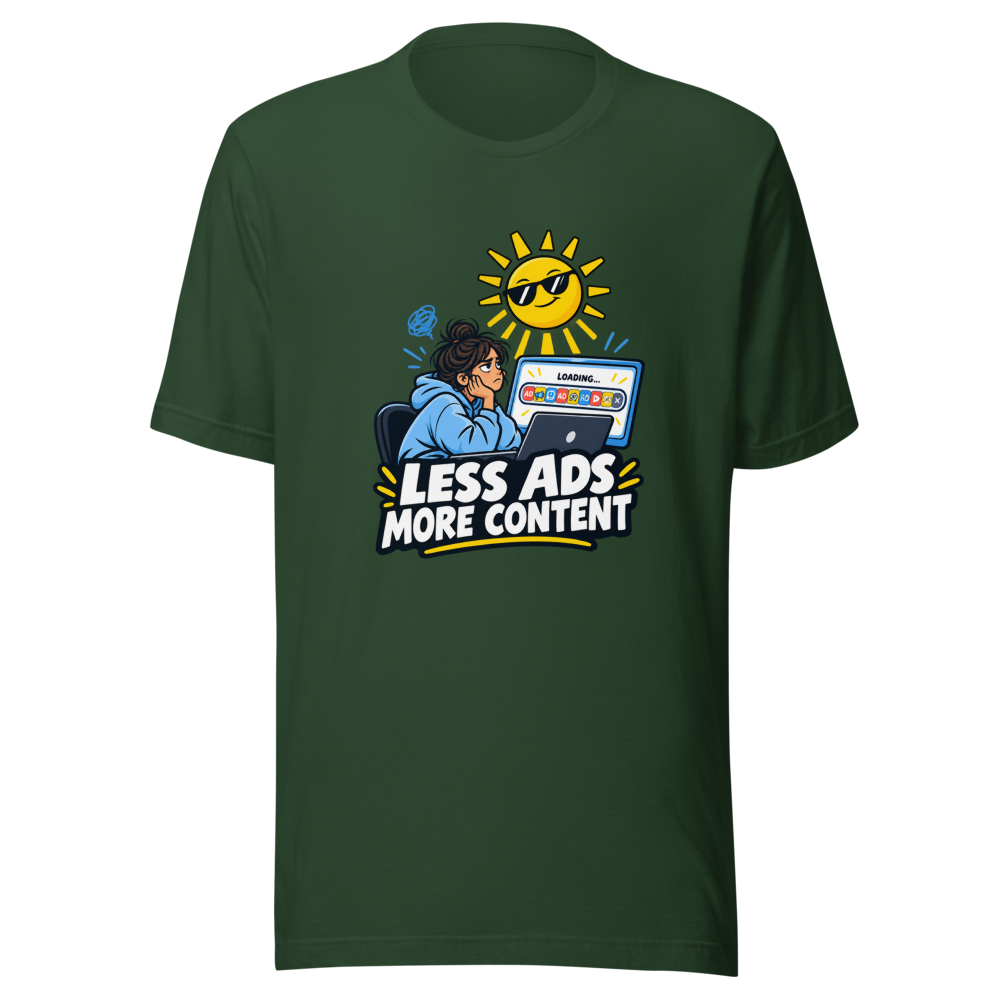 YouTube Ad Overload Tee - Image 7