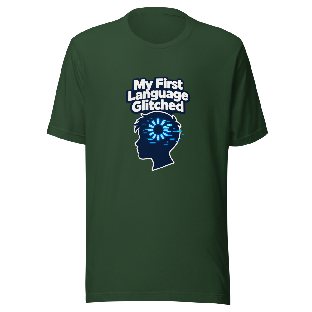 First Language Freeze T-Shirt: Brain Glitch Tee - Image 7
