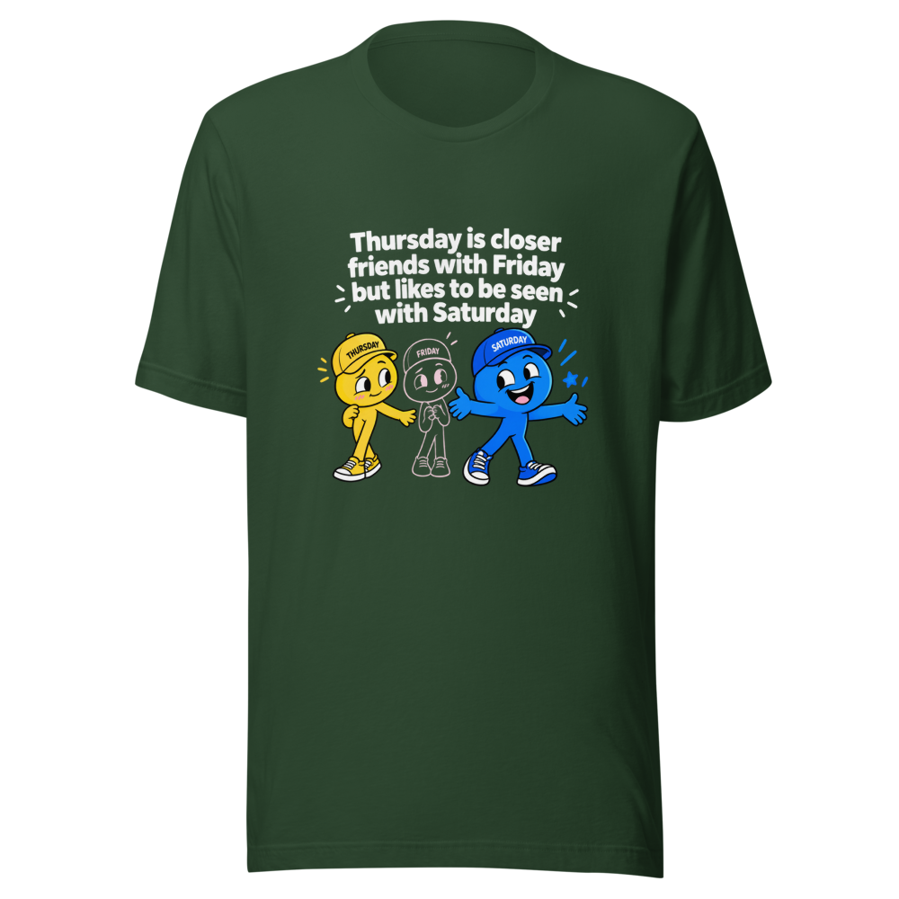 Thursday & Saturday BFF Vibes Tee - Image 7