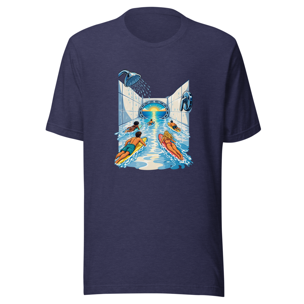 Surfer Shower Floor Vibe T-Shirt - Image 5