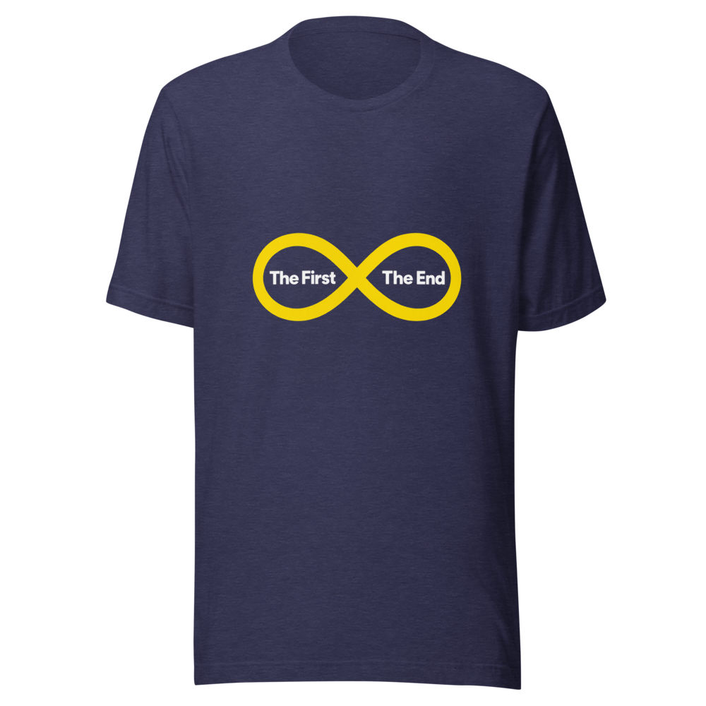 The First. The End. Minimalist Infinity Symbol Tee - Image 5