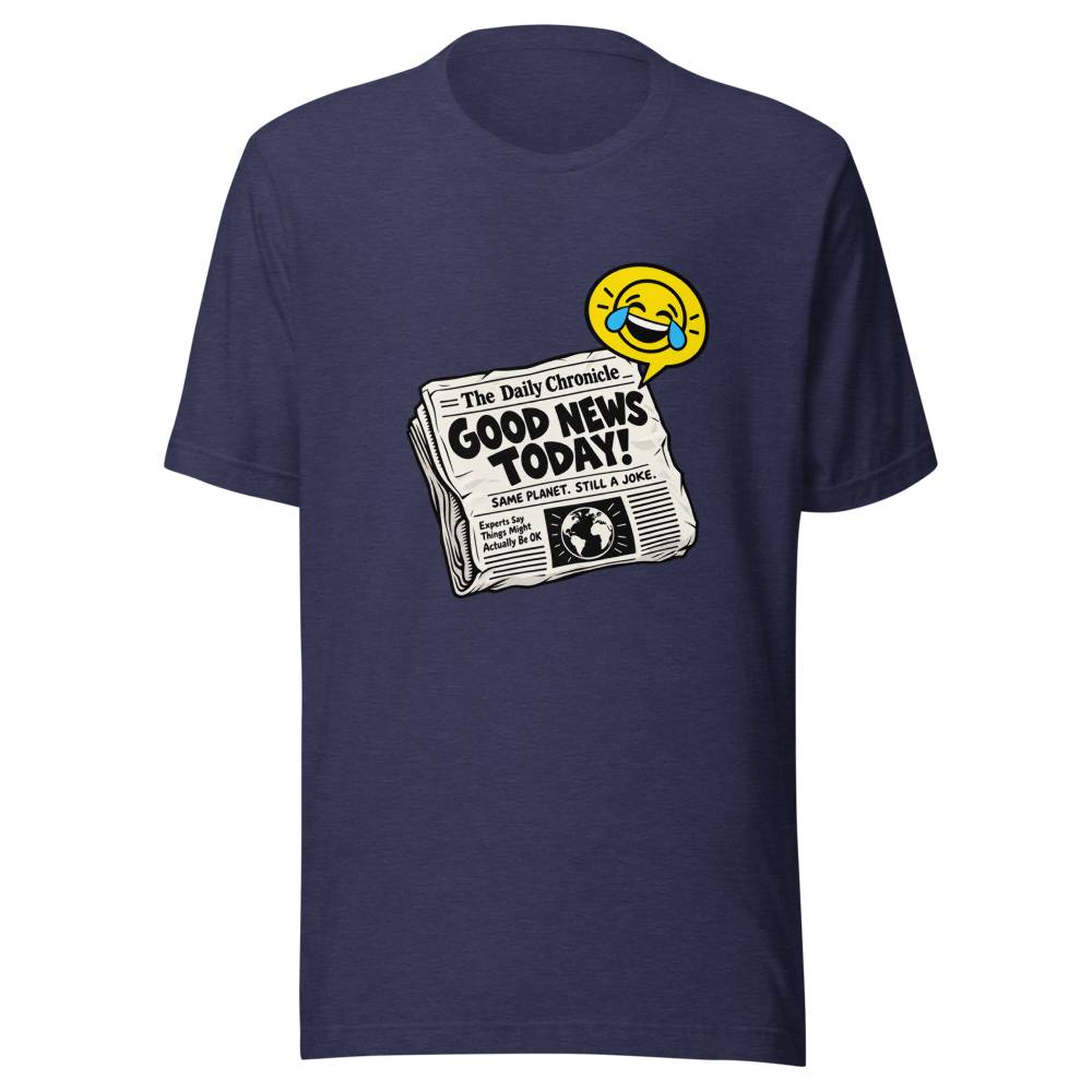Hilarious Uni Satire Newspaper Tee - Image 5