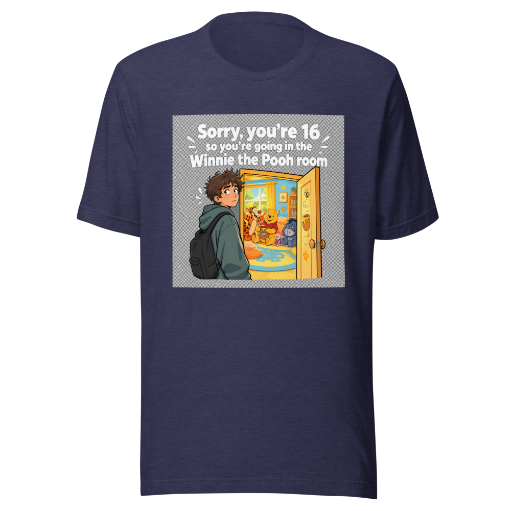 Winnie the Pooh Room Viral Tweet T-Shirt - Image 5