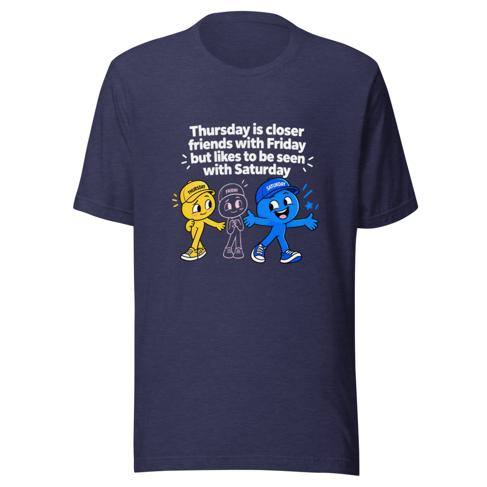 Thursday & Saturday BFF Vibes Tee - Image 5