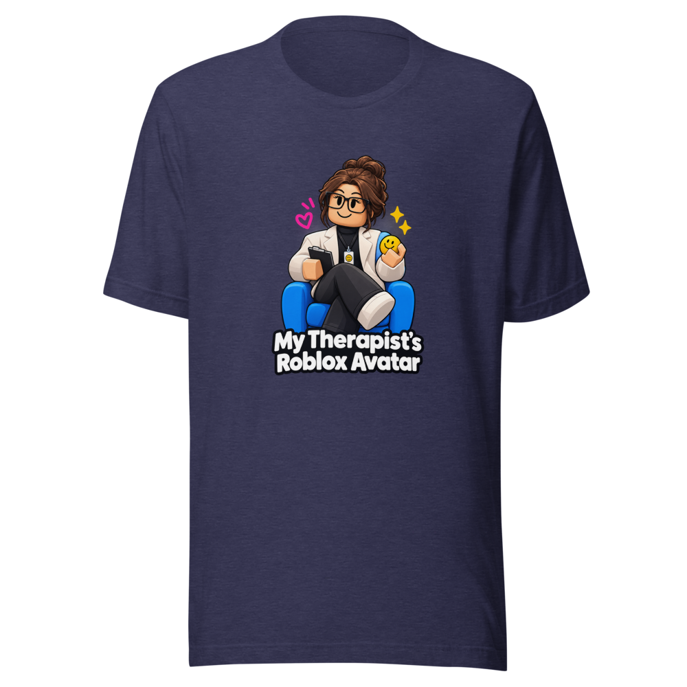 Roblox Therapist Avatar T-Shirt - Viral Meme - Image 5