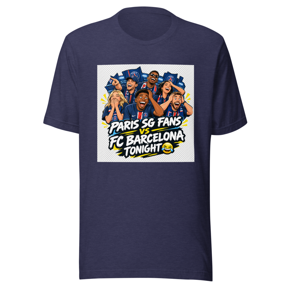 Paris SG Fans FC Barcelona LOL T-Shirt - Image 5