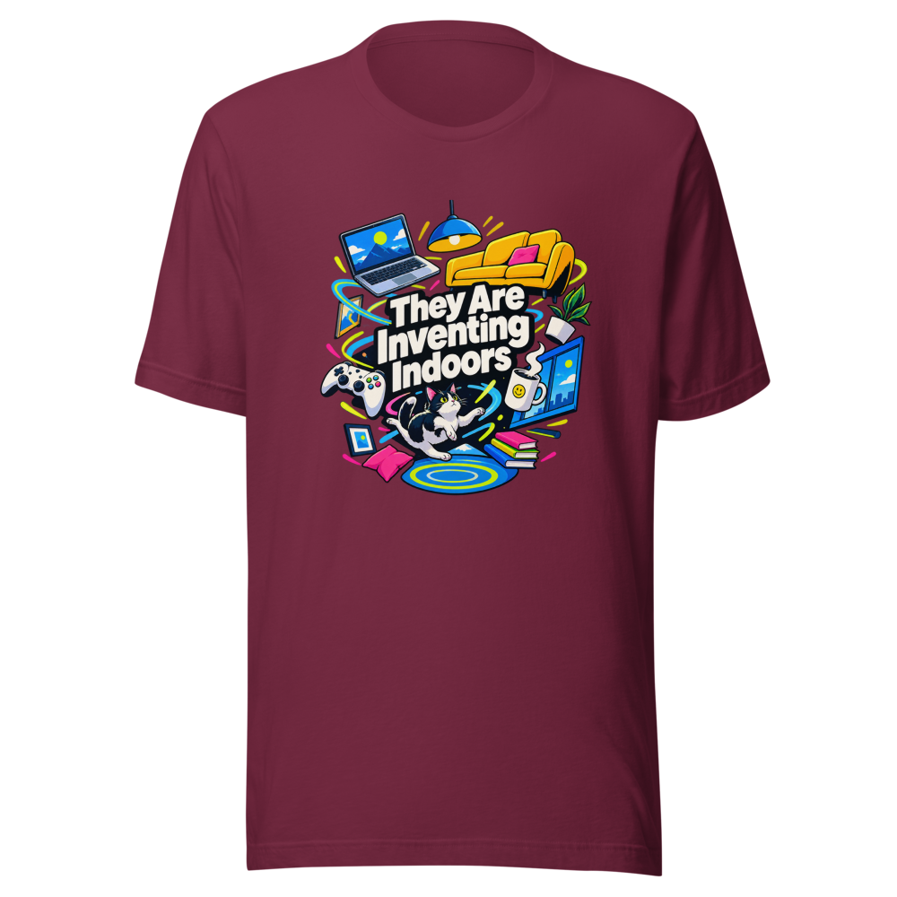 They Are Inventing Indoors T-Shirt - Image 6