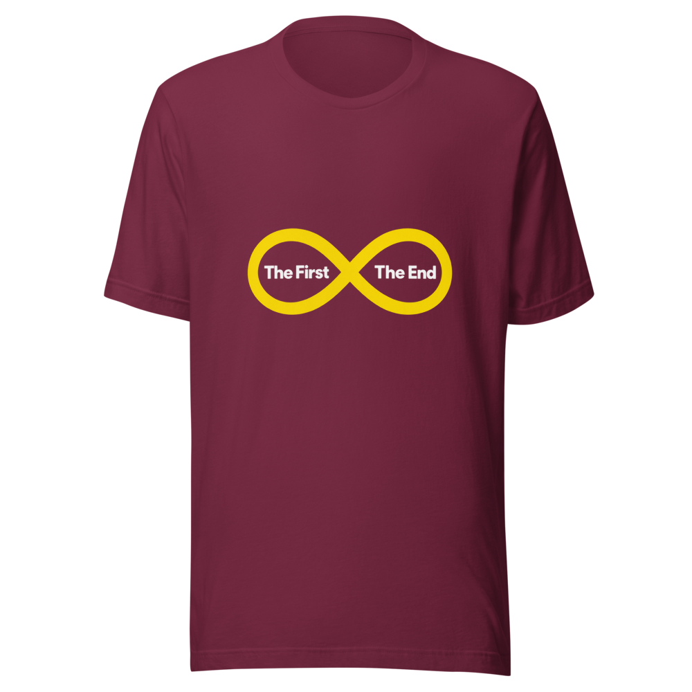 The First. The End. Minimalist Infinity Symbol Tee - Image 6