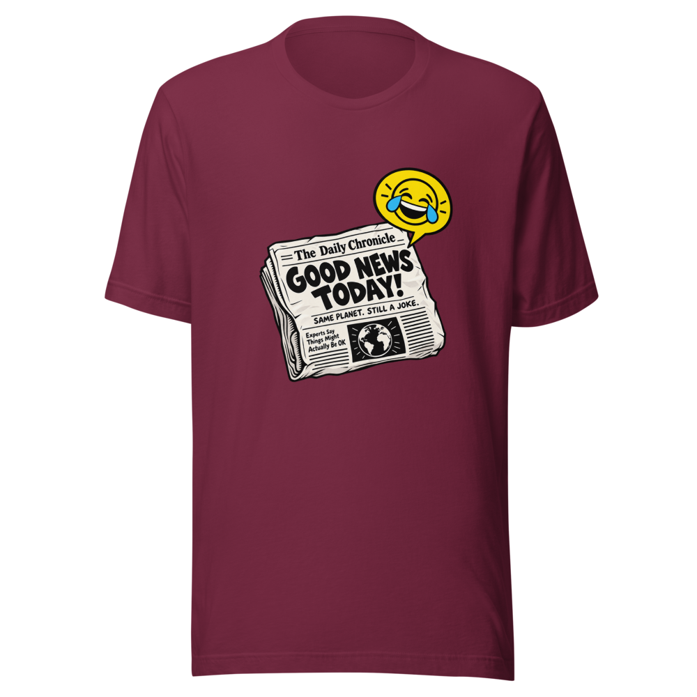 Hilarious Uni Satire Newspaper Tee - Image 6