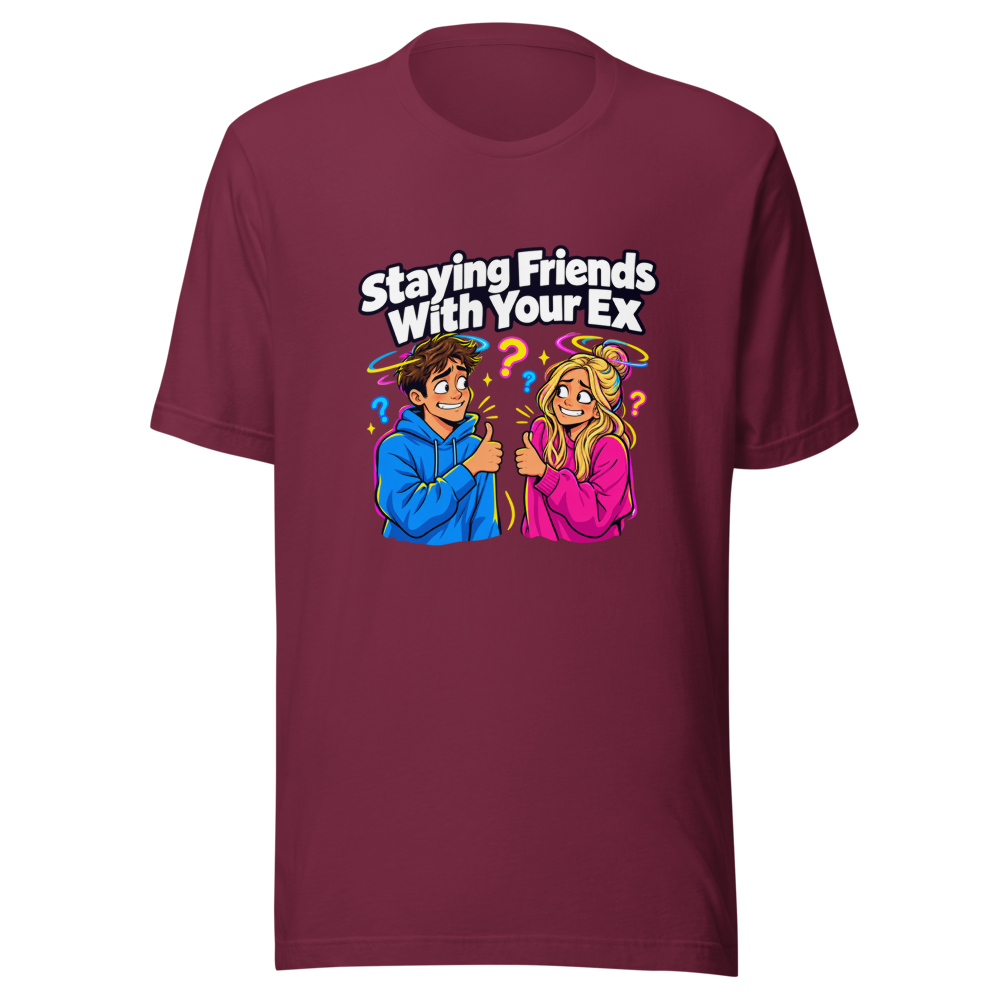 Funny Ex Friends Meme T-Shirt - Image 6