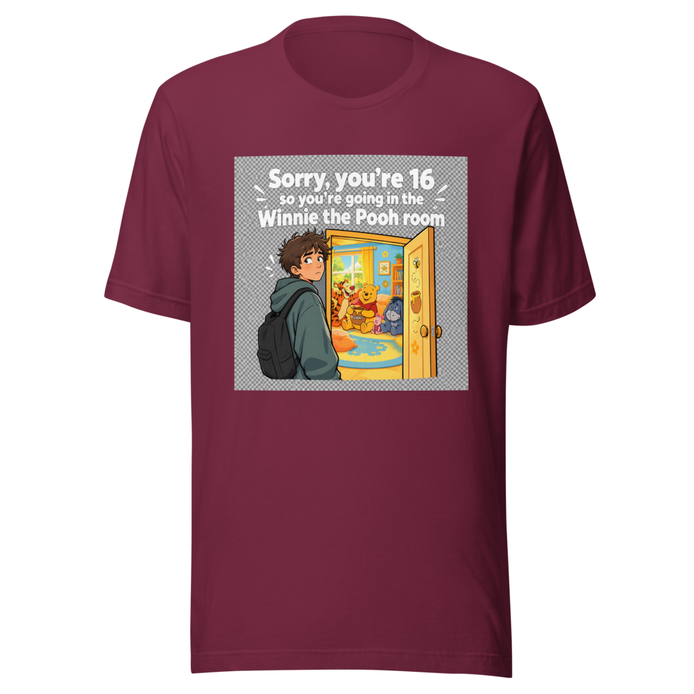 Winnie the Pooh Room Viral Tweet T-Shirt - Image 6