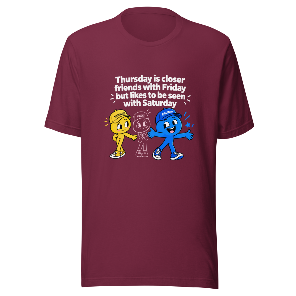 Thursday & Saturday BFF Vibes Tee - Image 6