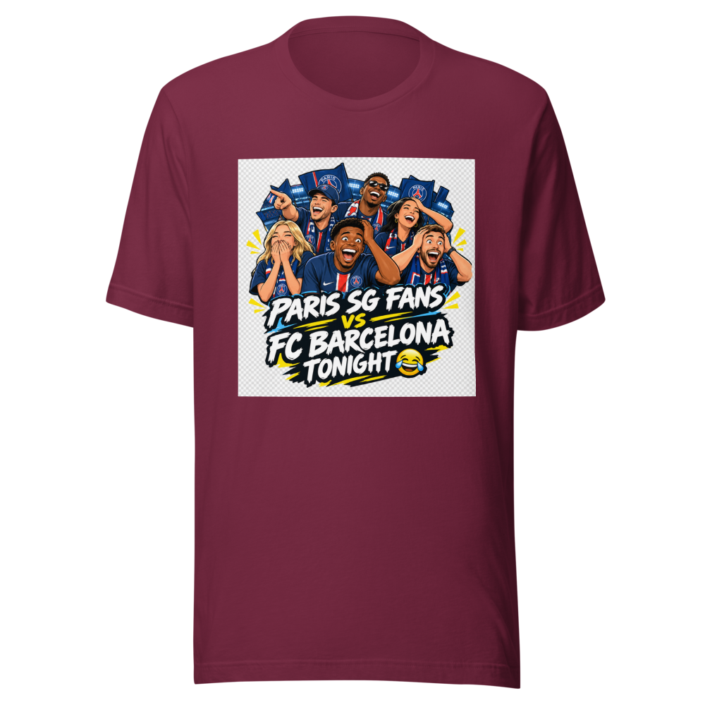 Paris SG Fans FC Barcelona LOL T-Shirt - Image 6