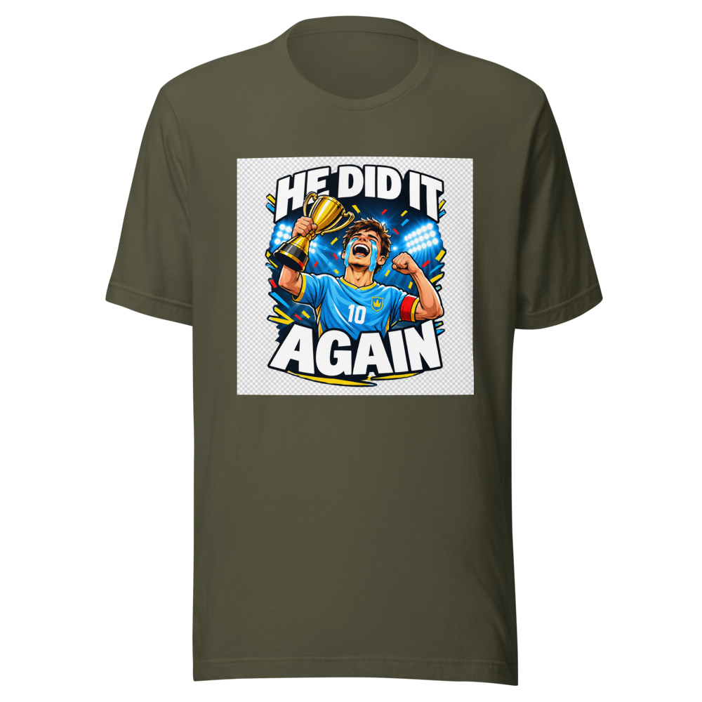 He Did It Again Funny Football Fan T-Shirt - Image 10