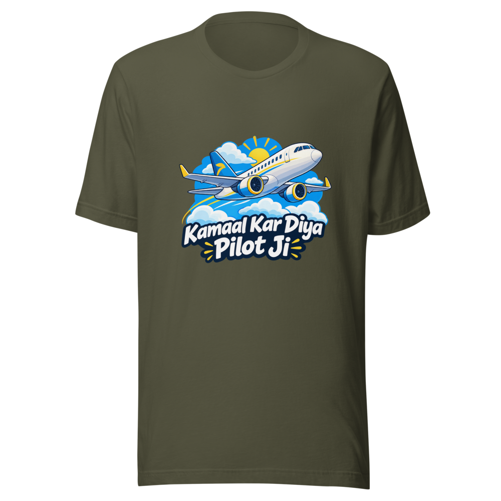 Pilot Kamaal Kar Diya Bro Well Done T-Shirt - Image 10