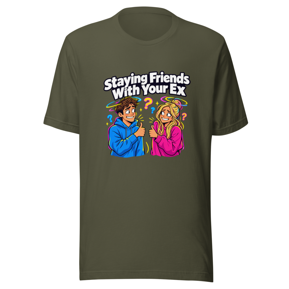 Funny Ex Friends Meme T-Shirt - Image 10