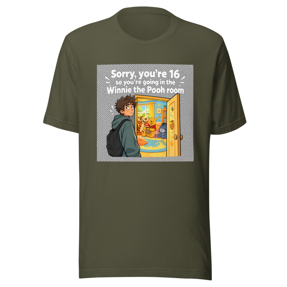 Winnie the Pooh Room Viral Tweet T-Shirt - Image 10
