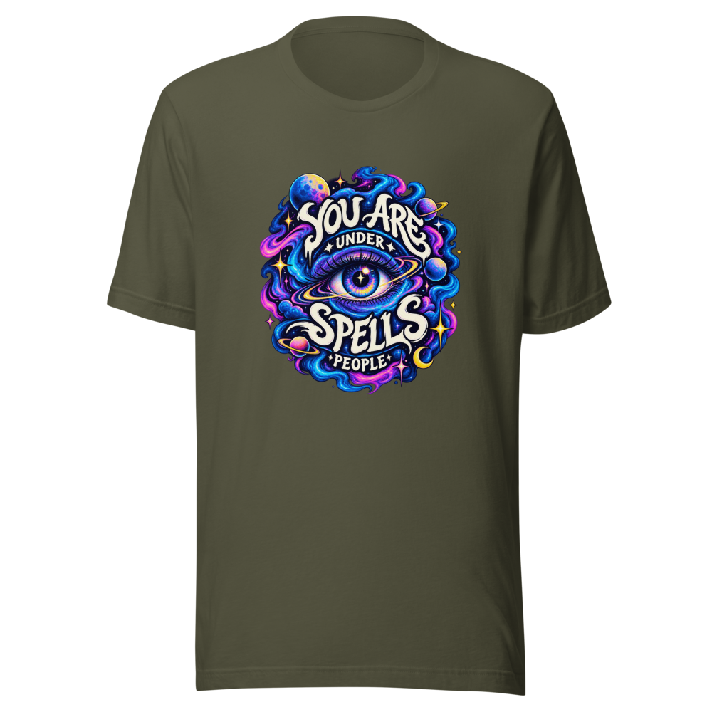 You Are Under Spells Meme T-Shirt - Image 10