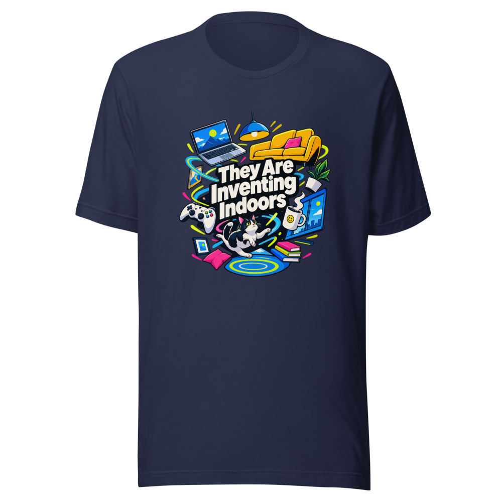 They Are Inventing Indoors T-Shirt - Image 4