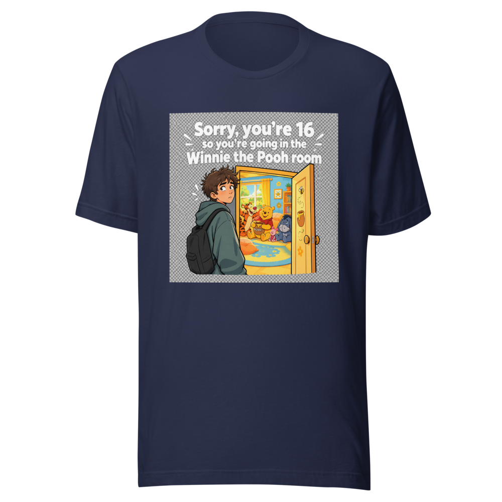 Winnie the Pooh Room Viral Tweet T-Shirt - Image 4
