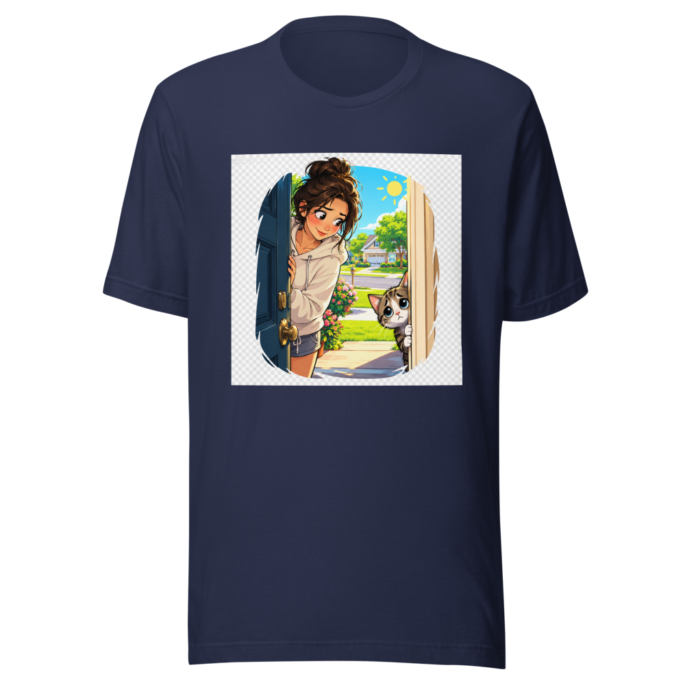 Neighbor Cat Rescue Mission Cool T-Shirt - Image 4