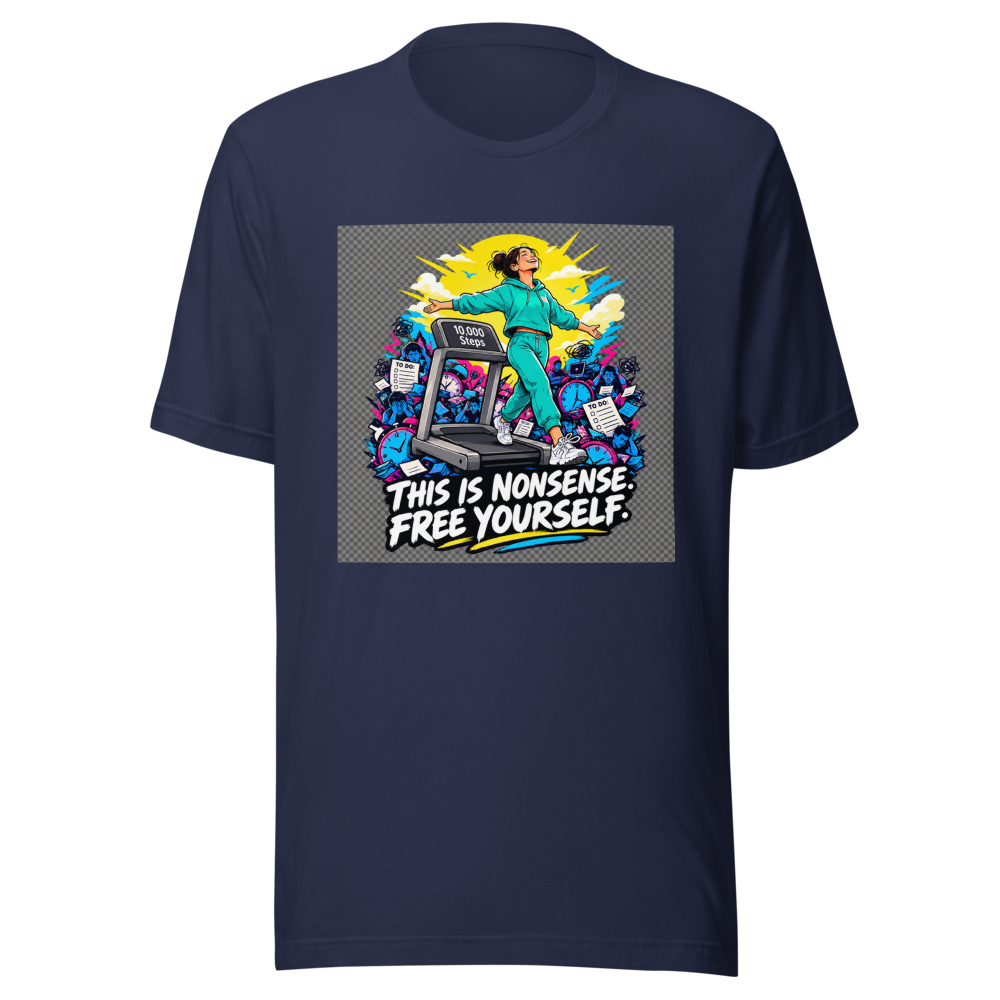 Escape the Hustle Culture Propaganda T-Shirt - Image 4