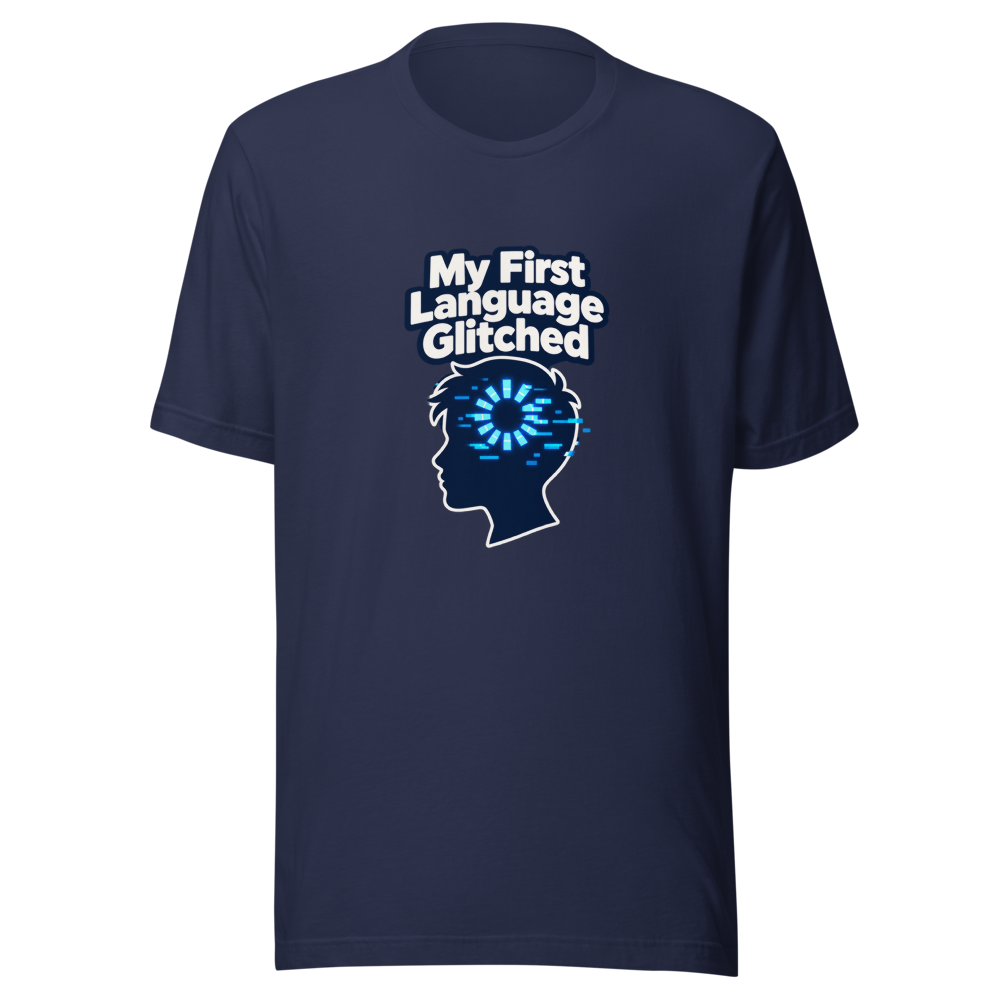 First Language Freeze T-Shirt: Brain Glitch Tee - Image 4