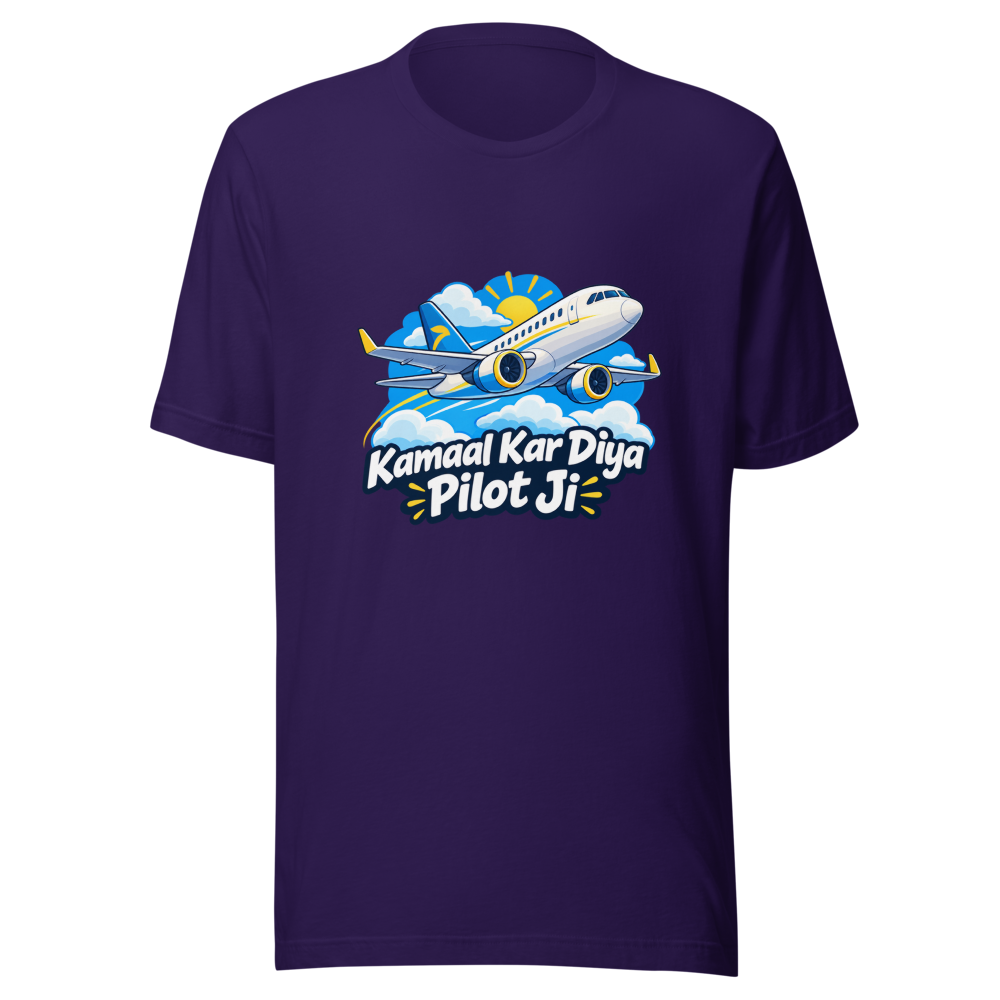 Pilot Kamaal Kar Diya Bro Well Done T-Shirt - Image 3