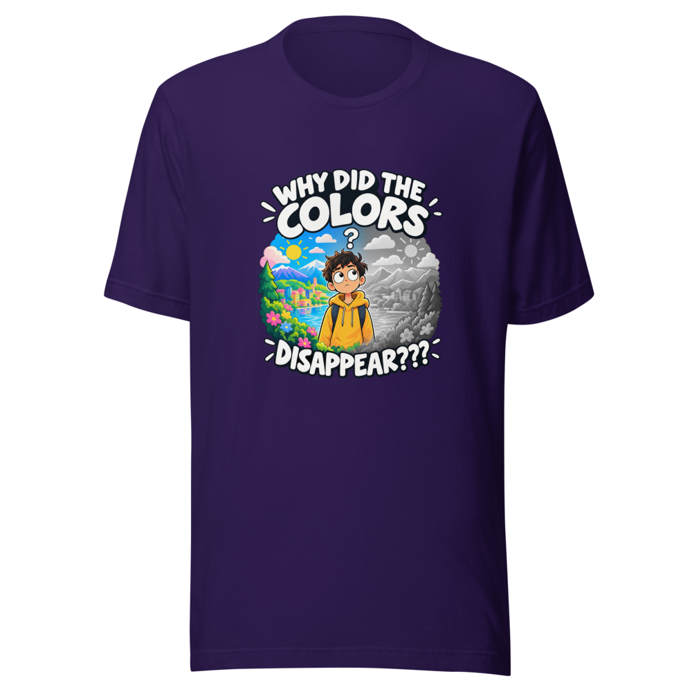 The Colors Disappeared Meme T-Shirt - Image 3