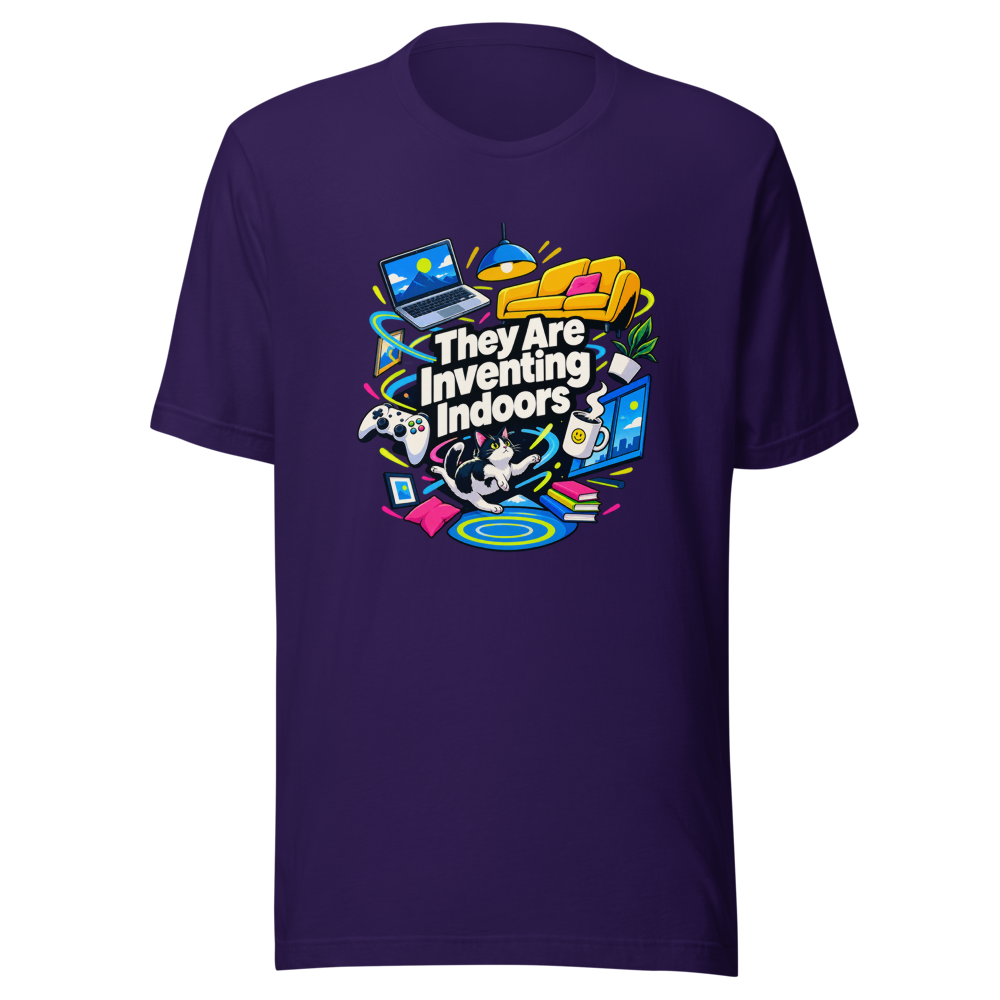 They Are Inventing Indoors T-Shirt - Image 3