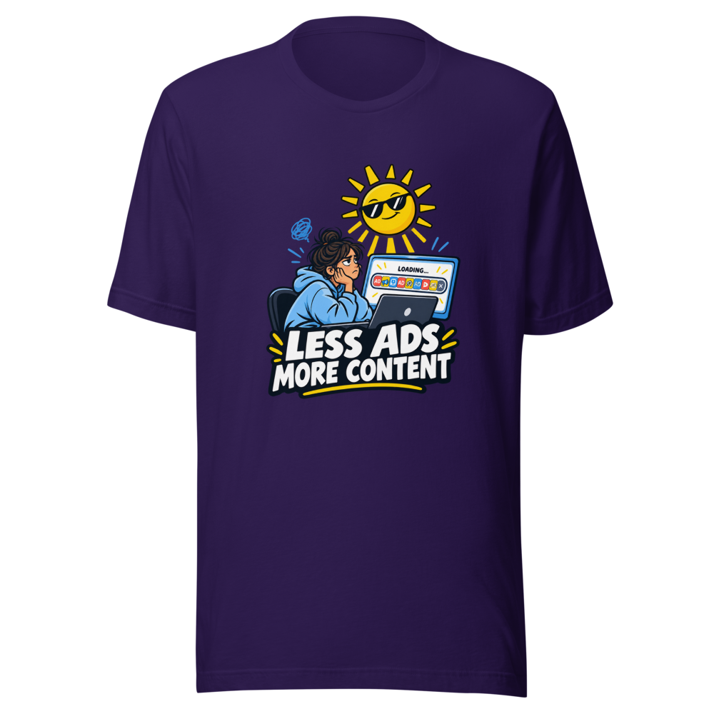 YouTube Ad Overload Tee - Image 3