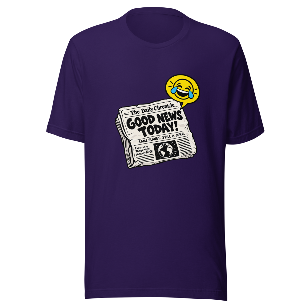 Hilarious Uni Satire Newspaper Tee - Image 3